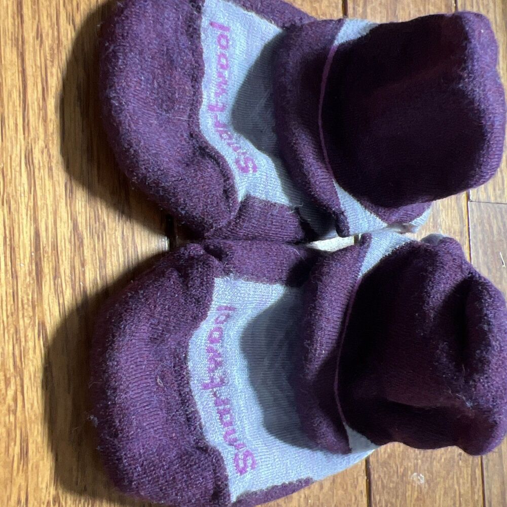 Smartwool Womens Run Targeted Cushion Low Ankle Purple Wool Blend Advanced Sz L - Picture 6 of 12